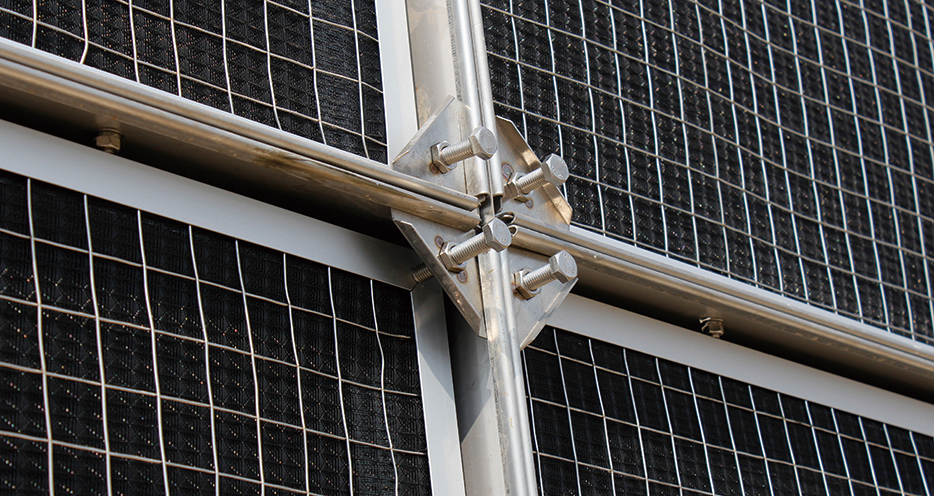 擋沙網(wǎng)過濾墻緊固件，安裝快捷方便。