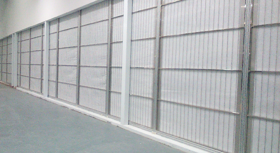 卷簾過濾器內側